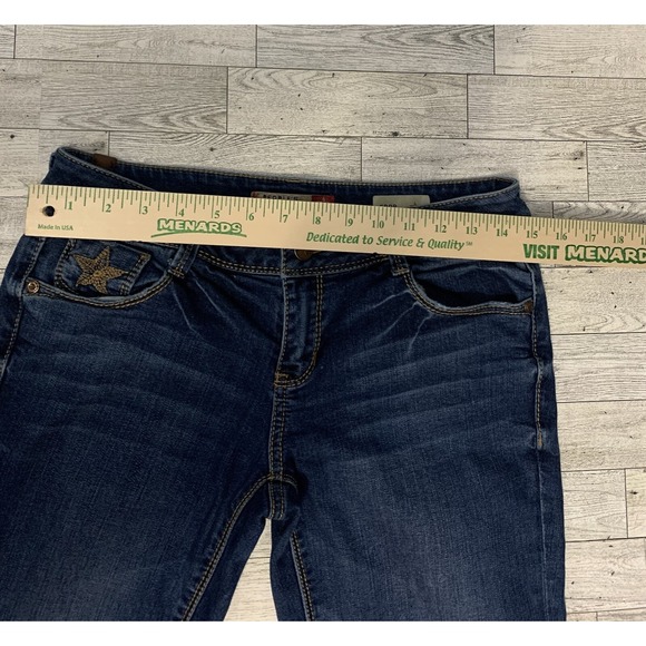PEOPLES LIBERATION Crop Jeans‎ Size 7/8 Gem Embroidered - Picture 7 of 12
